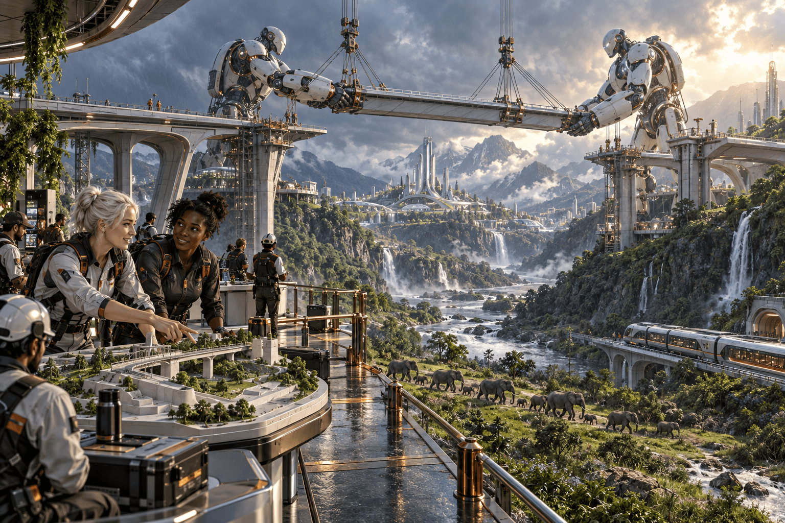 Speculative Academy artwork: the valley that walks again.